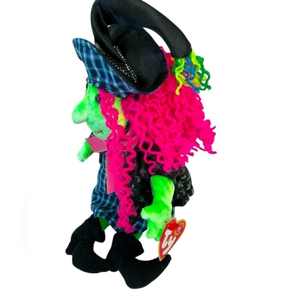 TY Beanie Baby SCARY the Witch 9 Inch Wicked Elphaba NWT💖💫 - Picture 2 of 4